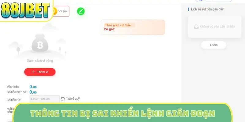 Thông tin bị sai khiến lệnh gián đoạn